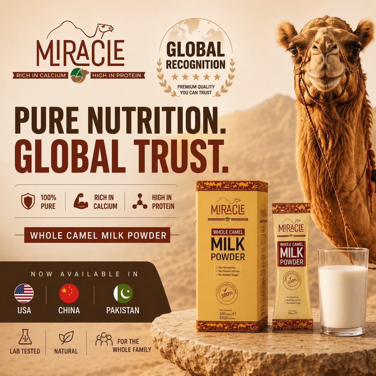 Miracle Camel Milk | Pure & Fresh Camel Milk in Pakistan | Miracle Camel Milk | Pure & Fresh Camel Milk Powder in Pakistan